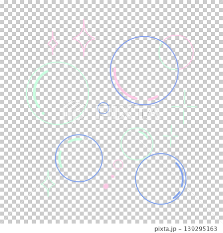 Colorful and fantastical bubble illustration material (black background / neon / soap bubbles / multiple colors) Colorful and fantastical bubble illustration material (black background / neon / soap bubbles / multiple colors) 139295163