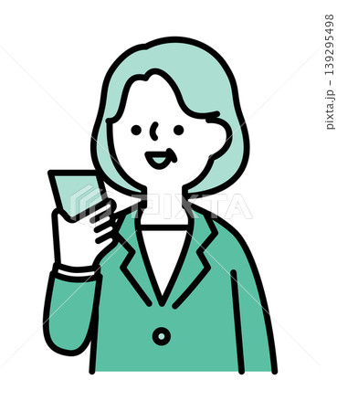 スマホでビデオ通話するシニア女性 139295498