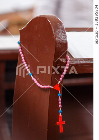 The atmosphere in a Catholic church 139295804
