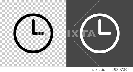 Simple clock and time icon illustrations: 3 o'clock, 3 o'clock Simple clock and time icon illustrations: 3 o'clock, 3 o'clock 139297805
