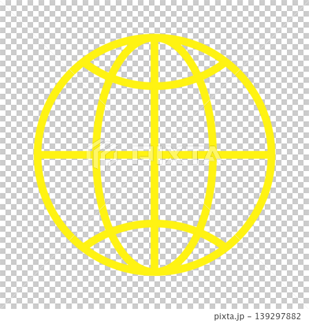 Simple globe icon (yellow) Simple globe icon (yellow) 139297882