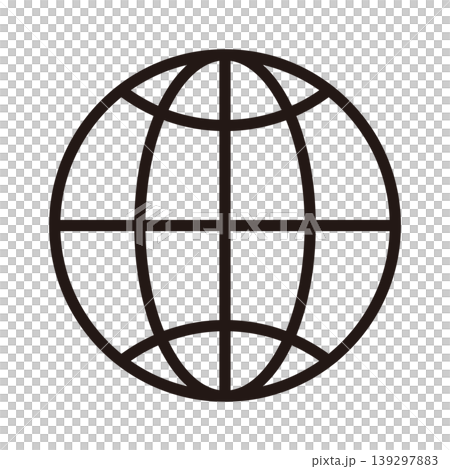 Simple globe icon (black) Simple globe icon (black) 139297883