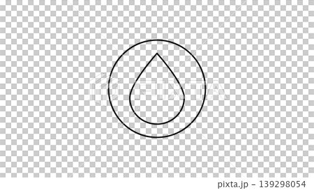 Minimal Water Droplet Icon Inside Circle Line Art Symbol For Water Conservation And Clean Design Minimal Water Droplet Icon Inside Circle Line Art Symbol For Water Conservation And Clean Design 139298054