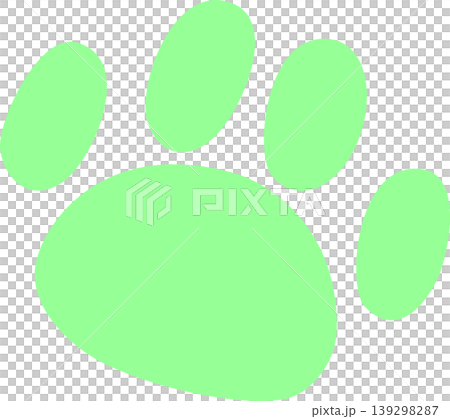 Mint green dog footprints Mint green dog footprints 139298287