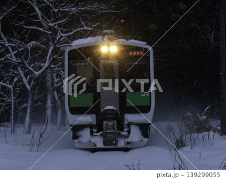 雪と只見線 139299055