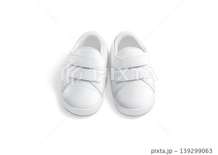 Blank white baby shoes pair mock up png, transparent background, 3d rendering. Empty slipon sneakers for new-born foot wear mockup cut out. Clear small girl or boy booties for walk template. Blank white baby shoes pair mock up png, transparent background, 3d rendering. Empty slipon sneakers for new-born foot wear mockup cut out. Clear small girl or boy booties for walk template. 139299063