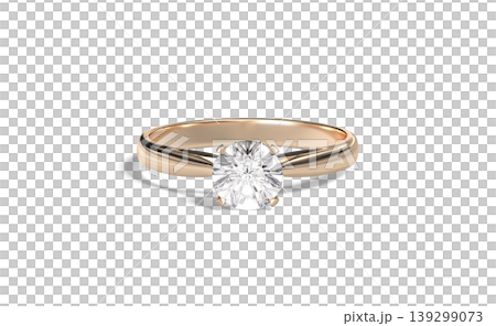 Blank gold ring with diamond mockup png, front view, transparent background, 3d rendering. Empty fiancee round precious jewelry for marriage mockup cut out. Wealth present for wedding template. Blank gold ring with diamond mockup png, front view, transparent background, 3d rendering. Empty fiancee round precious jewelry for marriage mockup cut out. Wealth present for wedding template. 139299073