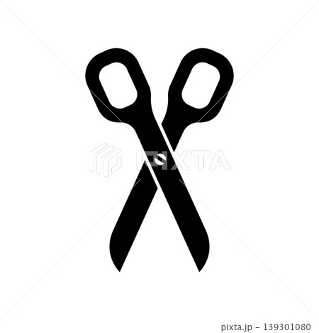 Illustration of a scissors. Scissors illustration on white background. Design elements for logo, emblem, sign. Vector illustration Illustration of a scissors. Scissors illustration on white background. Design elements for logo, emblem, sign. Vector illustration 139301080