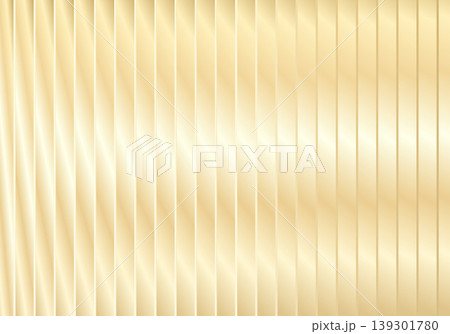 Golden reeded glass abstract background with vertical lines 139301780