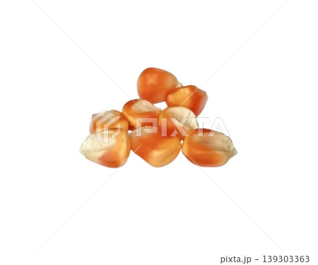 Corn seeds isolated on white background 139303363