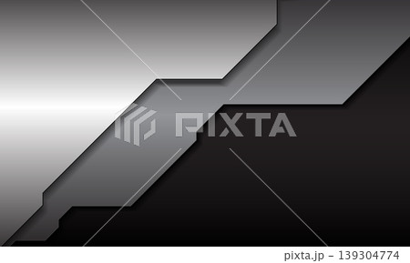 Abstract technology background with grey and silver metallic geometric lines. Futuristic cyber black design for modern vector Abstract technology background with grey and silver metallic geometric lines. Futuristic cyber black design for modern vector 139304774