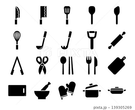 Kitchen Icon Set - Glyph Kitchen Icon Set - Glyph 139305269