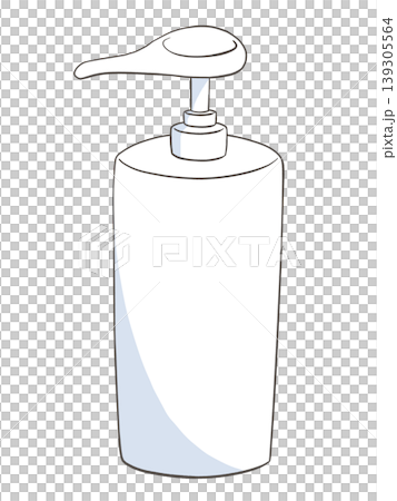 白いボトルのイラスト 白いボトルのイラスト 139305564