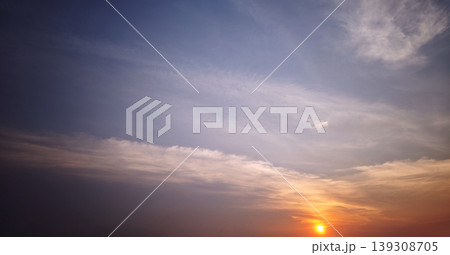 Sky and cloud background. Beautiful sky scenes with dramatic clouds and colorful sunrise and sunset light. Perfect for nature backgrounds weather concepts calm atmosphere and sunset skies background. Sky and cloud background. Beautiful sky scenes with dramatic clouds and colorful sunrise and sunset light. Perfect for nature backgrounds weather concepts calm atmosphere and sunset skies background. 139308705