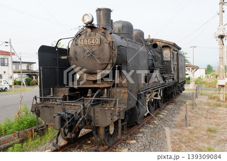 新里駅に保存されている8620形蒸気機関車 新里駅に保存されている8620形蒸気機関車 139309084