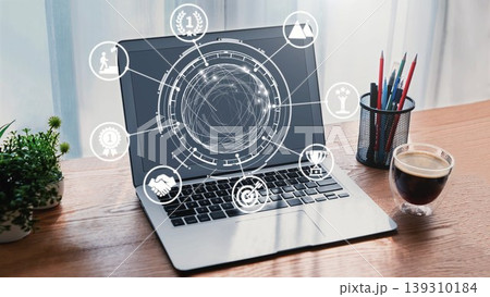 Business achievement and success concept icons Spire Business achievement and success concept icons Spire 139310184