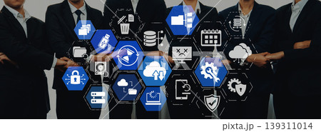 Data backup cloud system network connection concept Entice 139311014