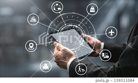 Logistics icons illustrate delivery, supply chain, warehouse, and shipping. Gist Logistics icons illustrate delivery, supply chain, warehouse, and shipping. Gist 139311084