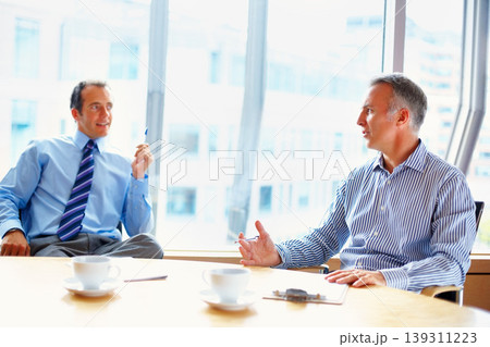 Meeting, conference room and business men in office for management conversation, talking and planning. Corporate workers, teamwork and people in boardroom for strategy, collaboration and working Meeting, conference room and business men in office for management conversation, talking and planning. Corporate workers, teamwork and people in boardroom for strategy, collaboration and working 139311223