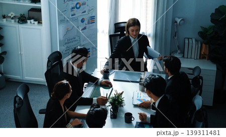 Smart business people sitting at seat and prepare for meeting. Directorate. Smart business people sitting at seat and prepare for meeting. Directorate. 139311481