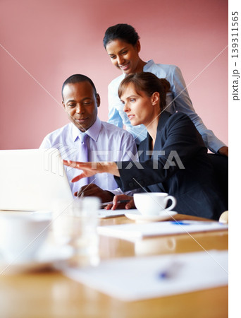 Business people, teamwork and laptop with brainstorming, project and planning with collaboration, website design and cooperation. Group, meeting and man with women, office and computer with support Business people, teamwork and laptop with brainstorming, project and planning with collaboration, website design and cooperation. Group, meeting and man with women, office and computer with support 139311565