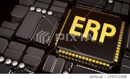 Enterprise Resource Planning Technology 3d render. Enterprise Resource Planning Technology 3d render. 139311896