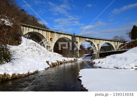 遠野遺産第99号めがね橋周辺の景観 遠野遺産第99号めがね橋周辺の景観 139313038