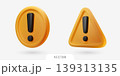 3D warning sign illustration 139313135