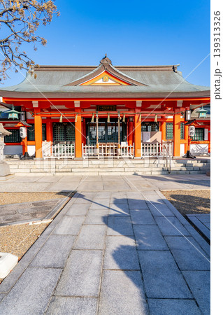飛鳥時代の創建　中島惣社（産土神）　拝殿（豊臣秀頼の崇敬が厚い神社）　大阪市東淀川区東中島　 139313326
