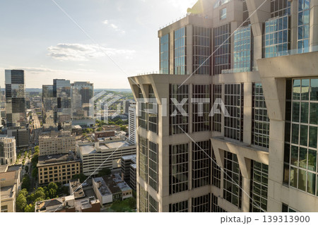 Downtown district of Nashville city in Tennessee, USA. Urban landscape of high-rise buildings in developing American metropolitan area. Downtown district of Nashville city in Tennessee, USA. Urban landscape of high-rise buildings in developing American metropolitan area. 139313900
