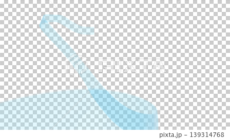 Flowing fabric - impactful presentation cover with white background - CG 139314768