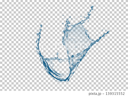 Blue water splash texture; dynamic water splash abstract background. 139315552