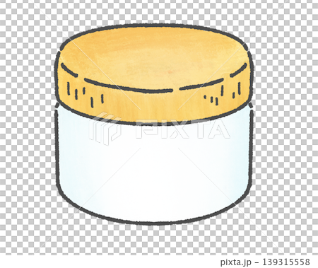 A cream jar containing ointment A cream jar containing ointment 139315558
