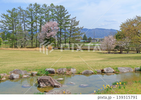 春の安曇野ちひろ公園 春の安曇野ちひろ公園 139315791