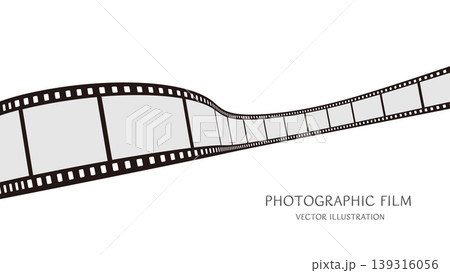 16:9の背景素材:ダイナミックな動きをした35mm写真フィルムのベクターイラストデータ 16:9の背景素材:ダイナミックな動きをした35mm写真フィルムのベクターイラストデータ 139316056