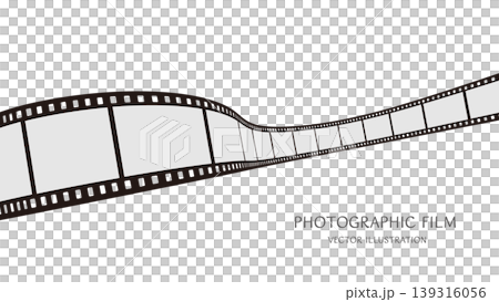 16:9 background material: Vector illustration data of dynamic 35mm photographic film 16:9 background material: Vector illustration data of dynamic 35mm photographic film 139316056