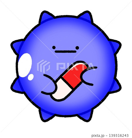 ふわふわ花粉｜カプセル薬抱っこ 139316243
