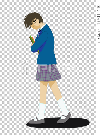 うつむく女学生 139316510