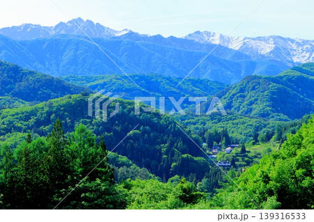 5月の北アルプス 冠雪の鹿島槍ヶ岳 信州の山々 信州の自然 5月の北アルプス 冠雪の鹿島槍ヶ岳 信州の山々 信州の自然 139316533