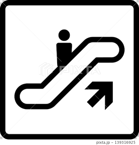 escalator icon 139316925