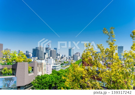 東京・初夏の原宿から望む 六本木 青山方面 139317242