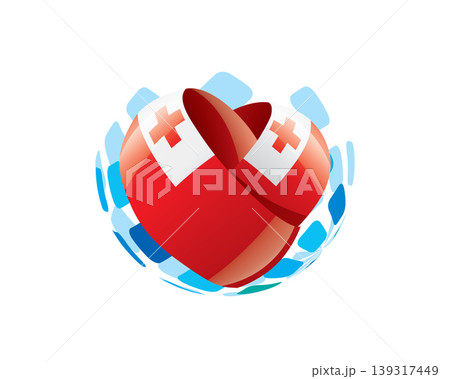Patriotic heart wrapped in Tonga flag illustration Patriotic heart wrapped in Tonga flag illustration 139317449