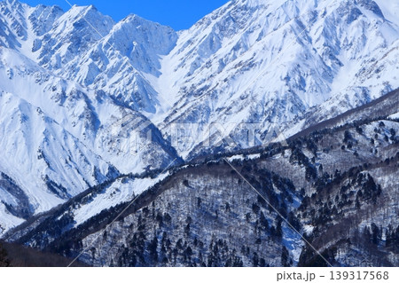 3月の白馬岩岳頂上からの北アルプス 信州の山々 冠雪の北アルプス 3月の白馬岩岳頂上からの北アルプス 信州の山々 冠雪の北アルプス 139317568