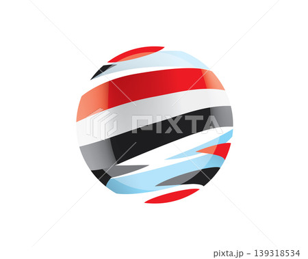 The Yemeni flag in an abstract sphere 139318534