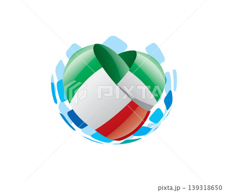 Patriotic heart wrapped in Italian flag illustration Patriotic heart wrapped in Italian flag illustration 139318650