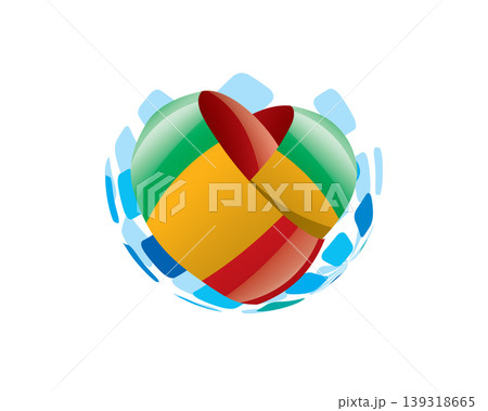 Patriotic heart wrapped in Malian flag illustration Patriotic heart wrapped in Malian flag illustration 139318665