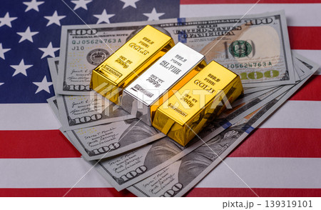 Gold and silver bullion or ingots as metals for bank storage, investments. Gold and silver bars Gold and silver bullion or ingots as metals for bank storage, investments. Gold and silver bars 139319101