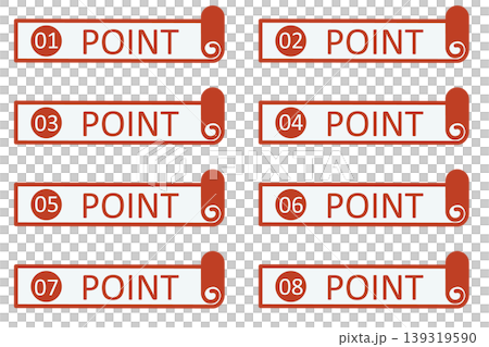 Illustration materials: Points, Important, Check, Attention, Caution, Numbers Illustration materials: Points, Important, Check, Attention, Caution, Numbers 139319590