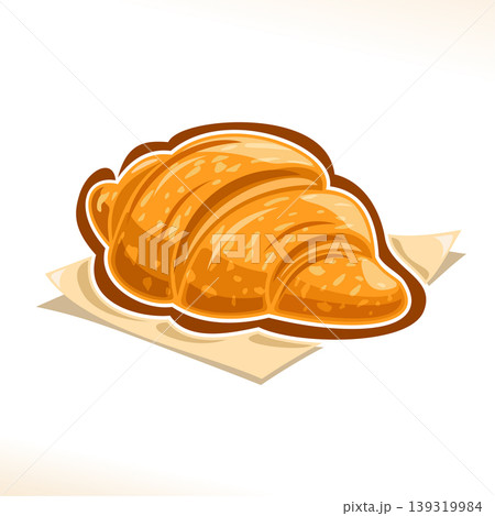 Vector logo for French Croissant Vector logo for French Croissant 139319984