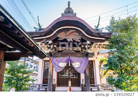 大阪 天王田 八坂神社 拝殿(京都の八坂神社の分社)天王田の氏神様 大阪 天王田 八坂神社 拝殿(京都の八坂神社の分社)天王田の氏神様 139320027